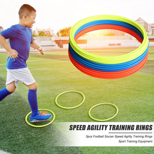 5pcs Set Football Soccer Speed Agility Training Rings Sport Training Equipment Wish