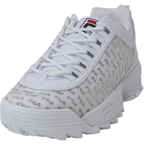 Fila disruptor deals 2 clear sneaker