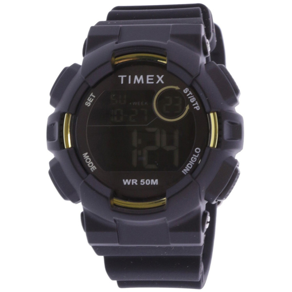 Timex Men's Mako TW5M23600 Matte Black Silicone Quartz Sport Watch - Main Image