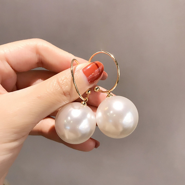 Big ball sale drop earrings