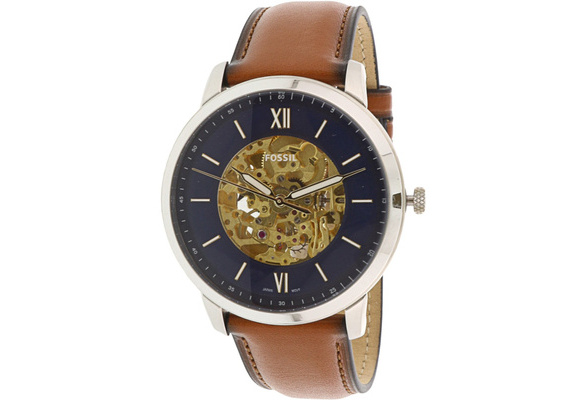 Fossil Men's Neutra ME3160 Blue Leather Japanese Automatic Fashion