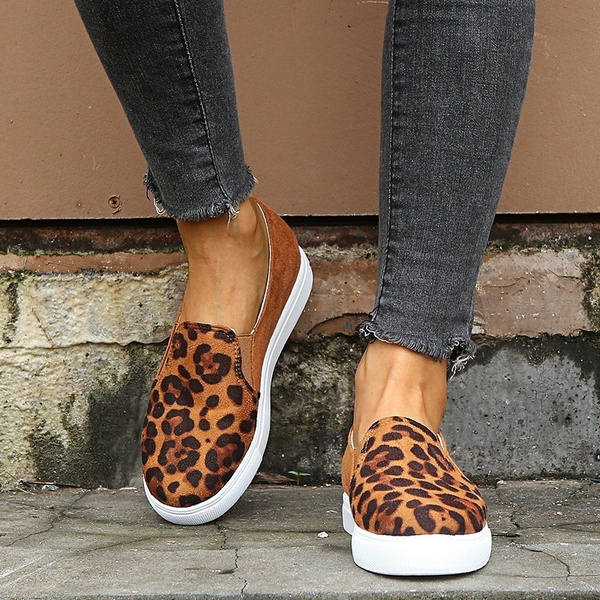 leopard print casual shoes