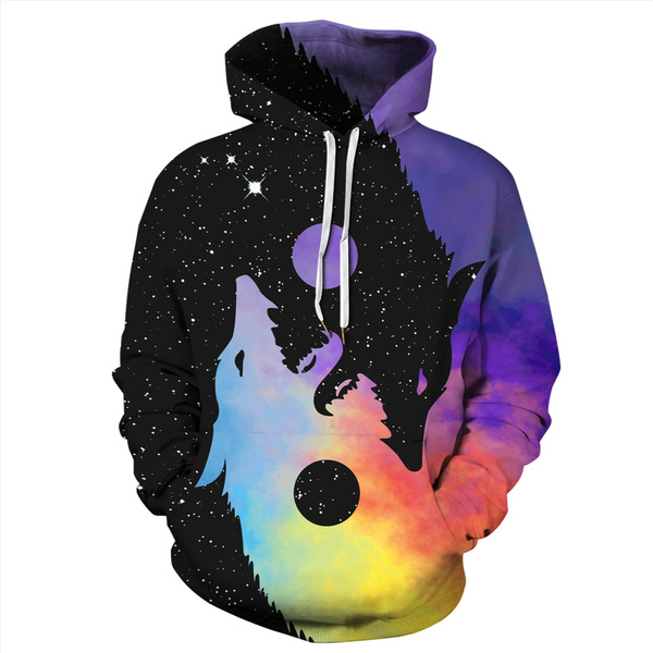 Wolf hotsell galaxy hoodie