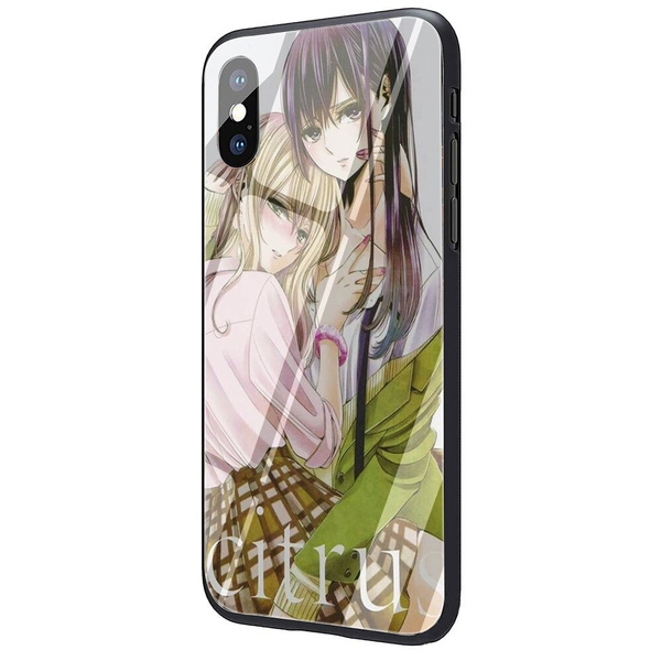 Anime lesbian Citrus Yuzu Aihara Mei mobile TPU Glass Case for iphone 6 6S Plus 7 plus 8 plus X XR XS max iPhone 11 11 Pro 11 Pro max for Samsung