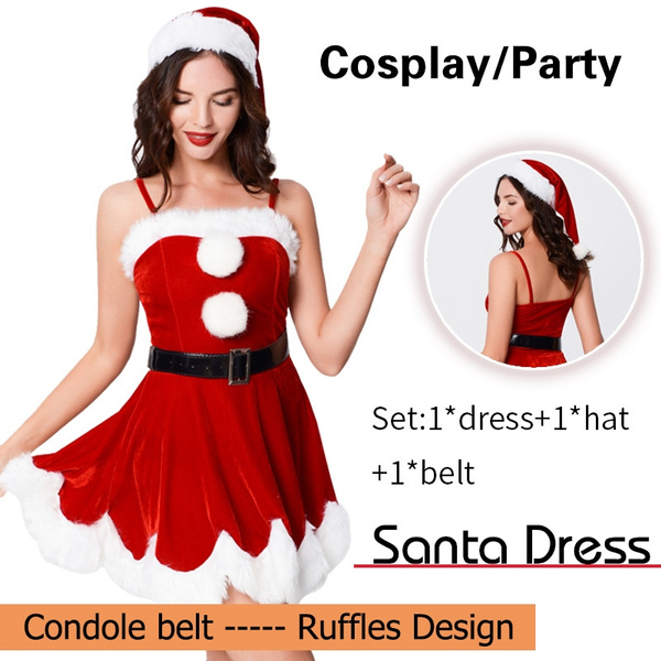Fun World Red and White Mrs. Santa Claus Women Adult Christmas Costume -  Plus Size, count - Fry's Food Stores
