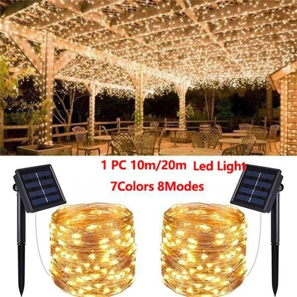 50-200LED USB Solar Power Fairy Light String Lamp Party Xmas Deco Garden Outdoor 