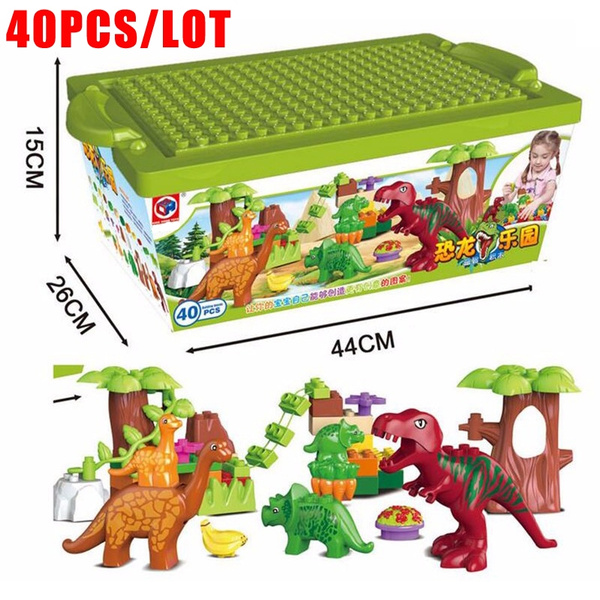 40Pcs Lot Dino Valley Big Size Building Blocks Sets Large