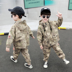 Boy, trousers, Coat, camouflage