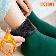 Winter Warm Thicken Plush Velvet Thermal Snow Socks Seamless Floor Sock for Women 1Pair 