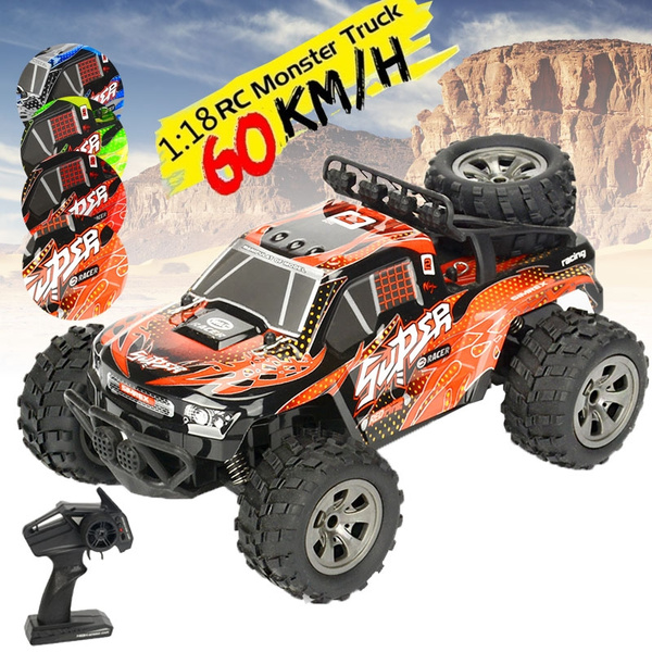 118 4WD Wireless Charging Remote Control Car High Speed 2.4ghz RC