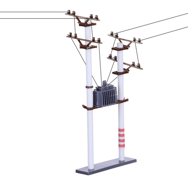 1 87 Ho Scale S3a Transformer Telephone Pole Model For Diy Train Sand Table Wish