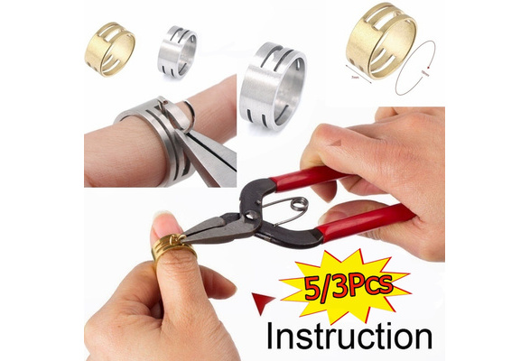 5/3pcs Stainless Steel Jump Ring Opening Closing Finger Jewelry Tools Round  Circle Bead Plier for DIY Jewelry Making Tool