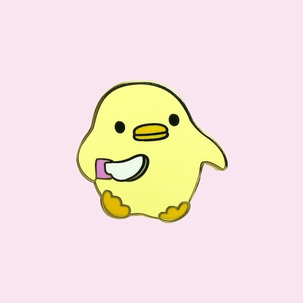 Cute Duck Enamel Pin Cartoon Animal Brooch Kawaii Jewelry | Wish