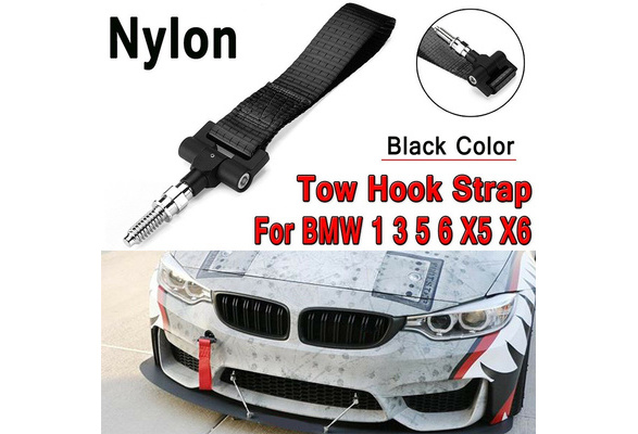 Track Racing Style Nylon Car Tow Hook Strap Towing Bars for BMW 1 3 5 6 X5  X6
