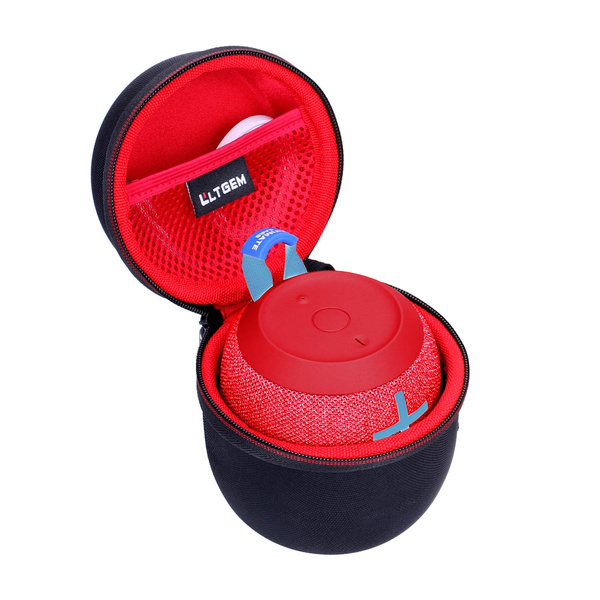 co2crea Hard Travel Case for Ultimate Ears UE Wonderboom 1/2 Portable Waterproof Bluetooth Speaker Black Case + Inside Bermuda Blue