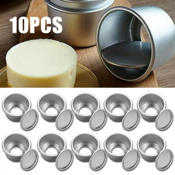 2/4/5 inches Round Mini Cake Pan Removable Bottom Pudding Baking DIY Mold R4Y3 