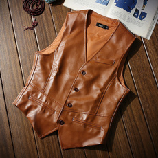 Vest, Fashion, PU Leather, leather