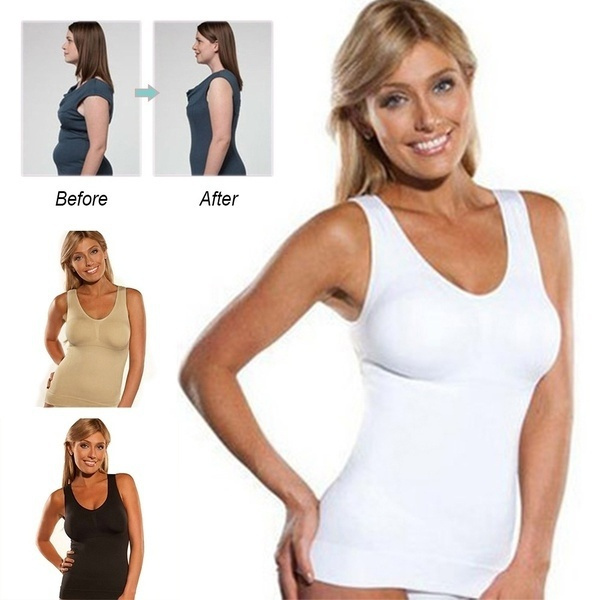 Women Slimming Tank Tops Cami Shaper Body Shape Wear Tummy Control Seamless  Vest