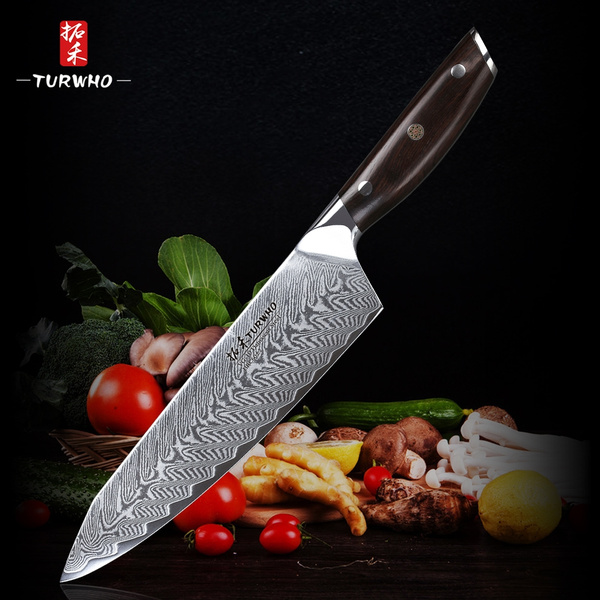 TURWHO Professional Chef Knife 8.2, Sharp Kitchen Knife 67-layer