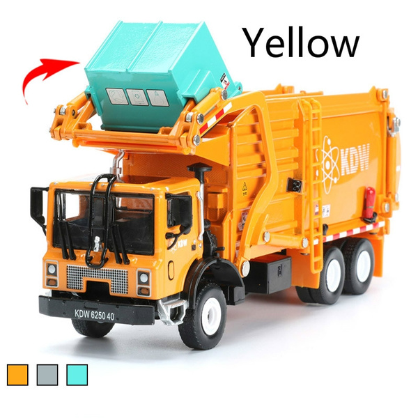 1/24 Scale Diecast Vehicle Material Transporter Garbage Truck Construct Toy US 