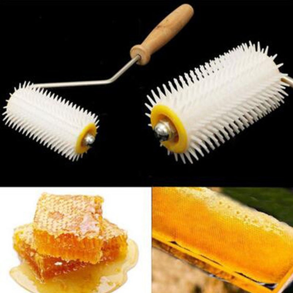 Beekeeping Comb Tools Kit Bee Honey Extracting Uncapping Needle Roller Plastic 