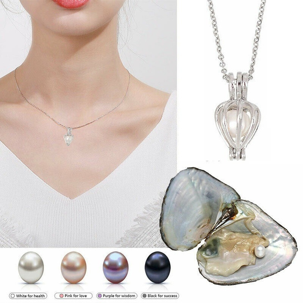 Love Pearl Pendant Necklace Gift Box 