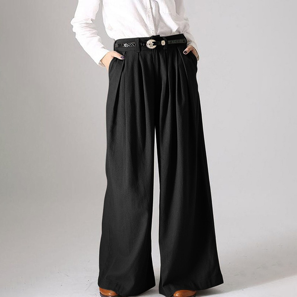 wide leg pants 80s