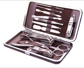 case, brown, Fashion, Manicure Set