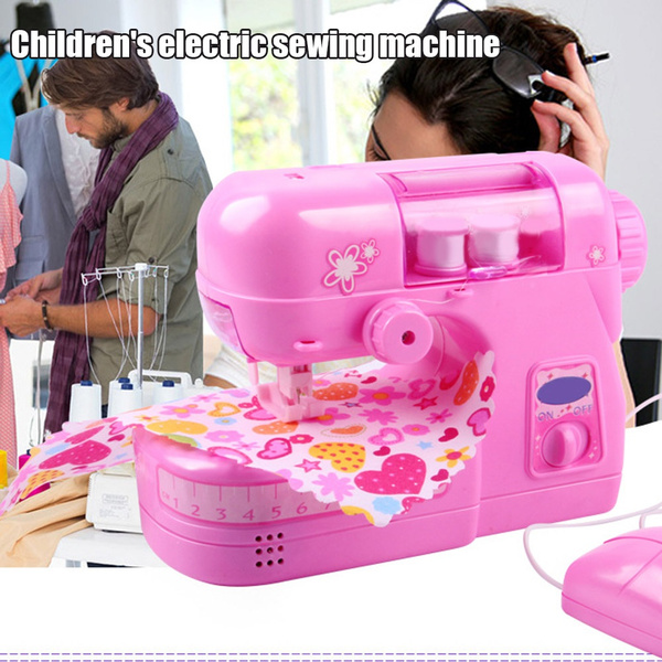 Children Sewing Machine Small Electric Kids Sewing Machine Home Toys Set