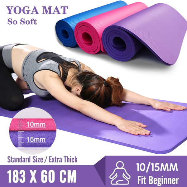 183cm 61cm Nbr Yoga Mat Soft Beginner Pilates Home Gym Yoga Fitness Sports Outdoor Pads Wish