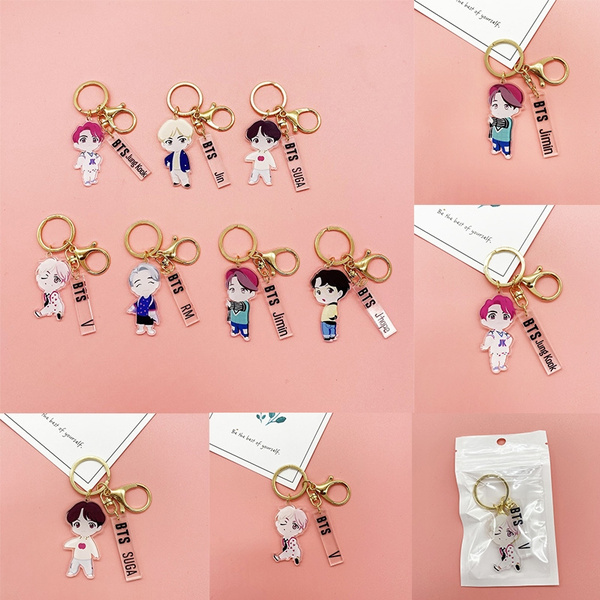 Bts hot sale v keychain