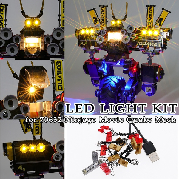 LED Light Kit for Lego 70632 Ninjago Movie Quake Decoration Moc Building Blocks Bricks Decorative Lights USB Interface Wish