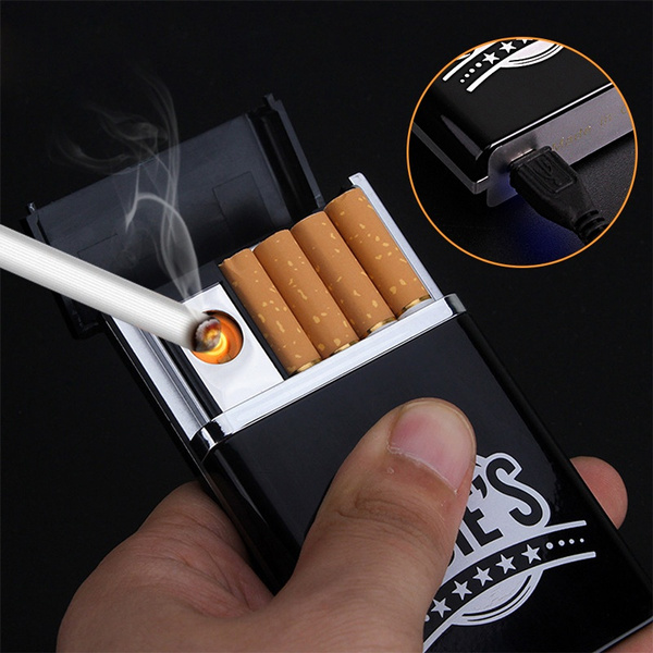 Fashion Cigarette Case Box Lighter With Pressure Resistant Cigarette Case  for Storage