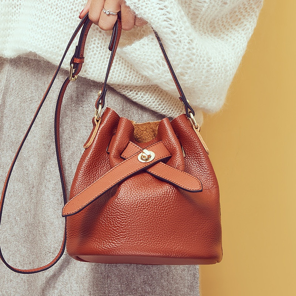 Fashionable Versatile Bucket Bag Handbag