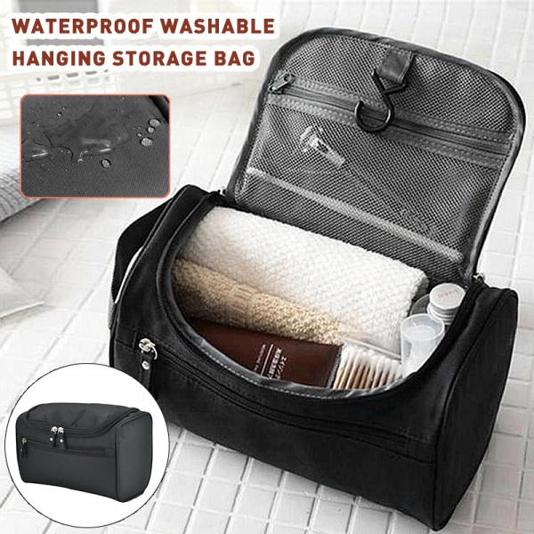 Waterproof Mens Travel Wash Bag Toiletry Organizer Shaving