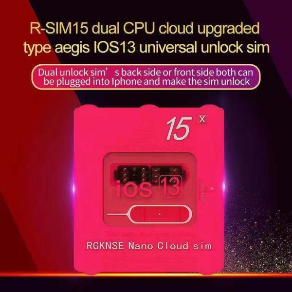 RSIM14 /R-SIM15 +Nano Unlock RSIM Card for iPhone 11 Pro Max/11 Pro/11 ...