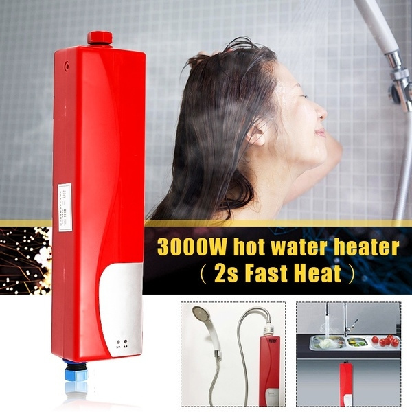 3000W Mini Electric Tankless Instant Water Heater Under Sink for Kitchen  Bathroom, Hot Water Heater 