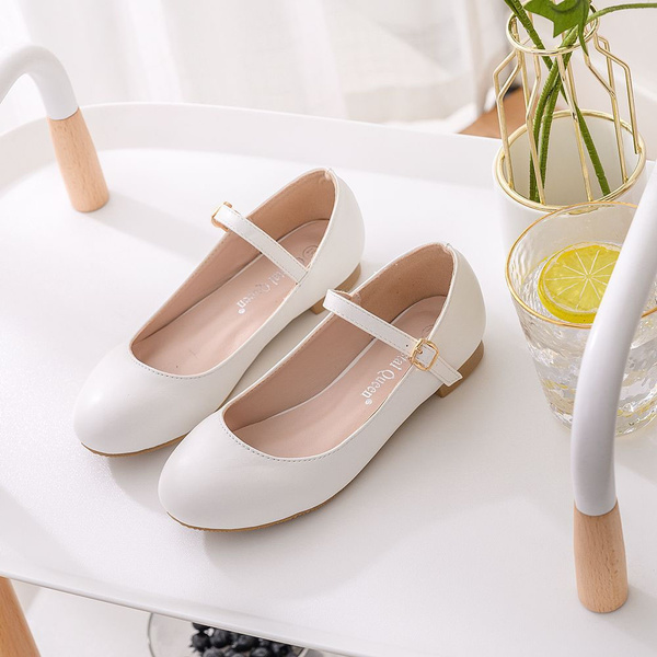 flat white shoes for girls