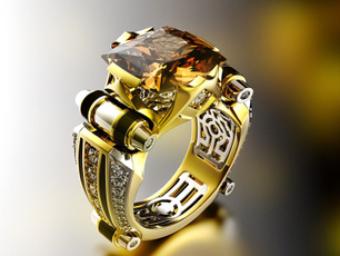 Sterling, wedding ring, 925 silver rings, 18k gold ring