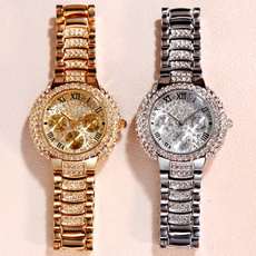 squarewomenswatch, Steel, DIAMOND, Waterproof Watch