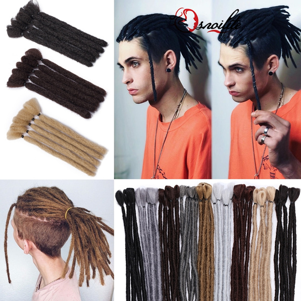 Handmade Reggae&Hip-hop Dreadlocks Braiding Hair Extensions Straight Twist  Crochet Braids Hair for Women Men Teens