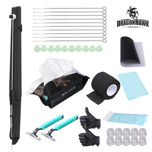 Dragonhawk Hand Poke and Stick Tattoo Kit Clean & Safe Stick & Poke
