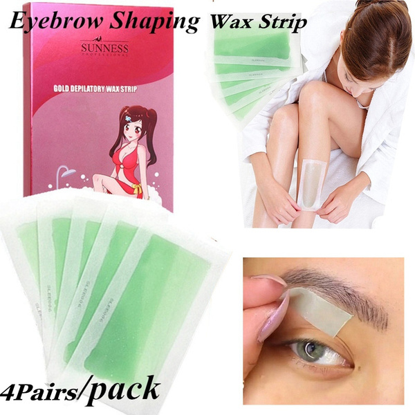 4 Pairs 8 Sides Hot Sale Double Side Non Woven Depilatory