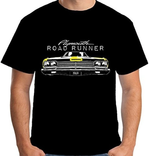 Mens Retro Vintage Car T-shirt Plymouth 60s Road Runner Roadrunner ...