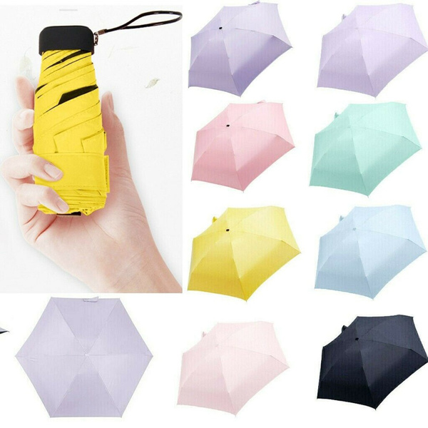 Ver insectos petróleo crudo Oposición 1pc Mini Pocket Compact Sun Anti UV Umbrella Windproof Travel Folding  Umbrella | Wish