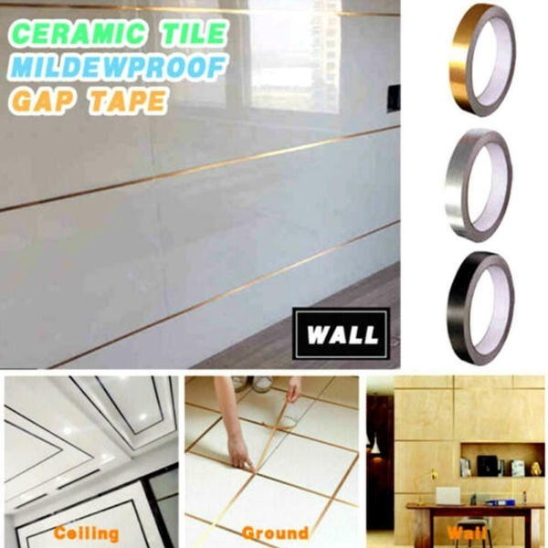 Floor Seam Tile Gaps Line Sticker DIY Wall Decal Gold/Silver/Black Self Adhesive