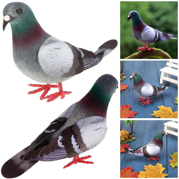 Decoration Artificial Birds Dove Model Imitation Animal Simulation Grey Pigeon 