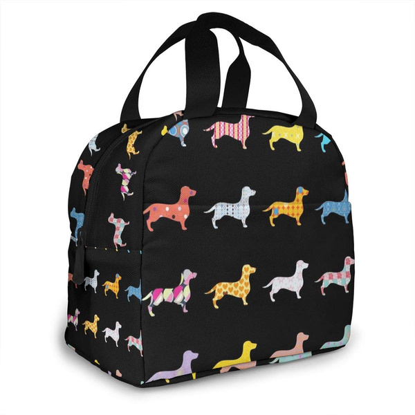 Dachshund insulated 2025 lunch bag