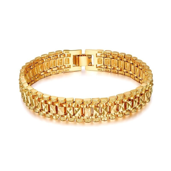 5 Line Artisanal Design Curved Hand Made Gold Plated Bracelet For Men -  Style A415 at Rs 1390.00 | Rajkot| ID: 2850869802162
