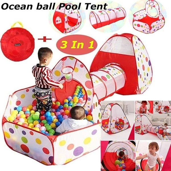 3 Pieces Ensemble Enfants Bebe Jouer Maison Tente Tunnel Piscine A Balles Pop Up Enfants Interieur Exterieur Jouets Wish 3 Pieces Ensemble Enfants Bebe Jouer Maison Tente Tunnel Piscine A Balles Pop Up Enfants Interieur Exterieur Jouets Wish